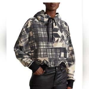 Polo Ralph Lauren Southwestern Geometric Patchwork Hoodie Sweat Women’s sz L NWT